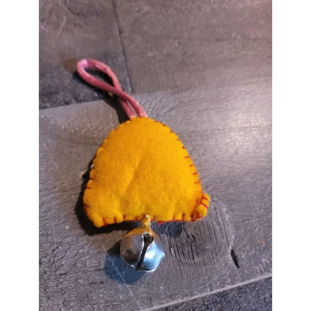 Handmade‎ Felt bell love ornament xmas